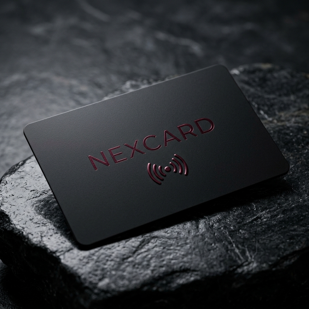 Photo officielle de la carte NFC NEXCARD Matte Black