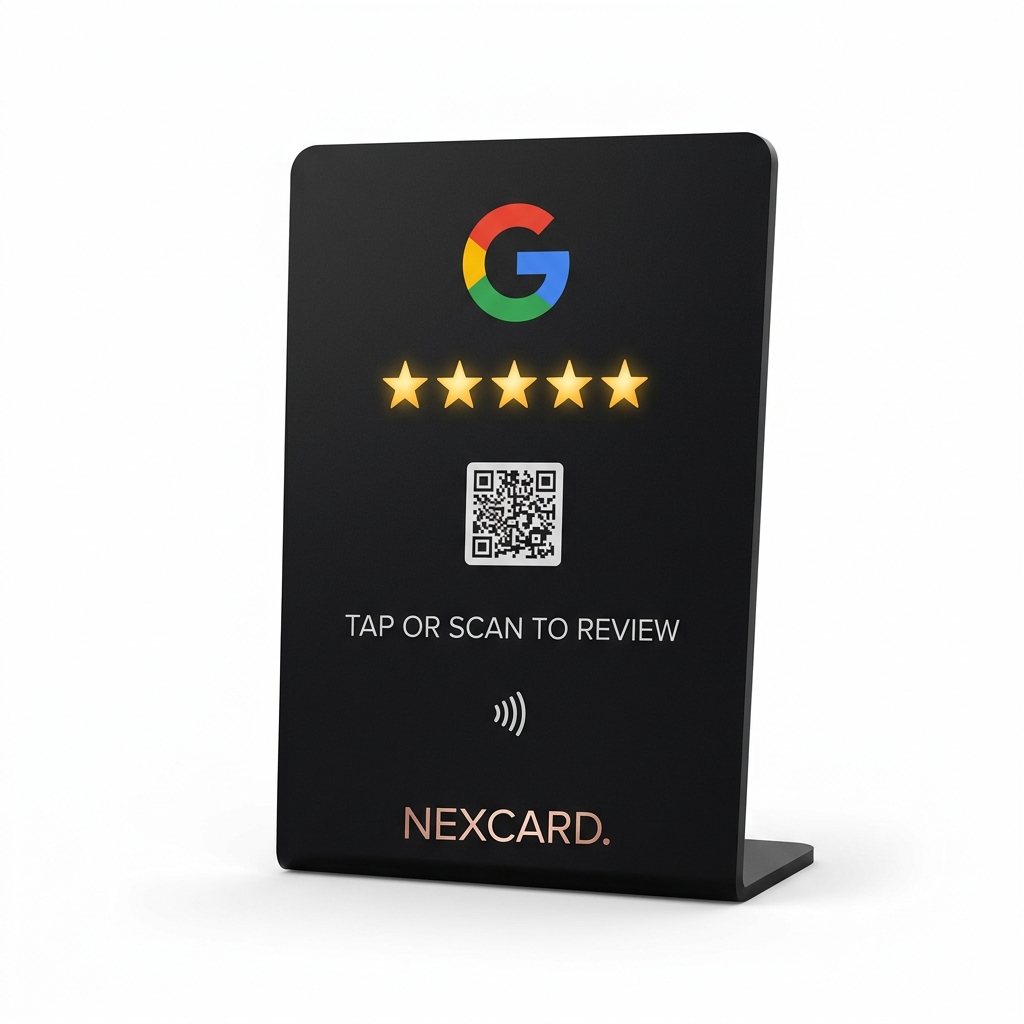 NEXCARD Support Google Review NFC Noir Mat
